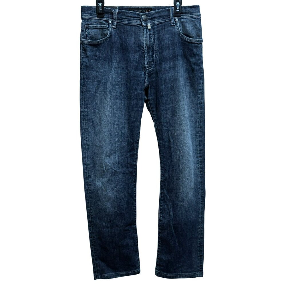 Corneliani Y5P Collection Mens Luxury Denim Jeans Sz W36 Made in Italy 5 Pocket